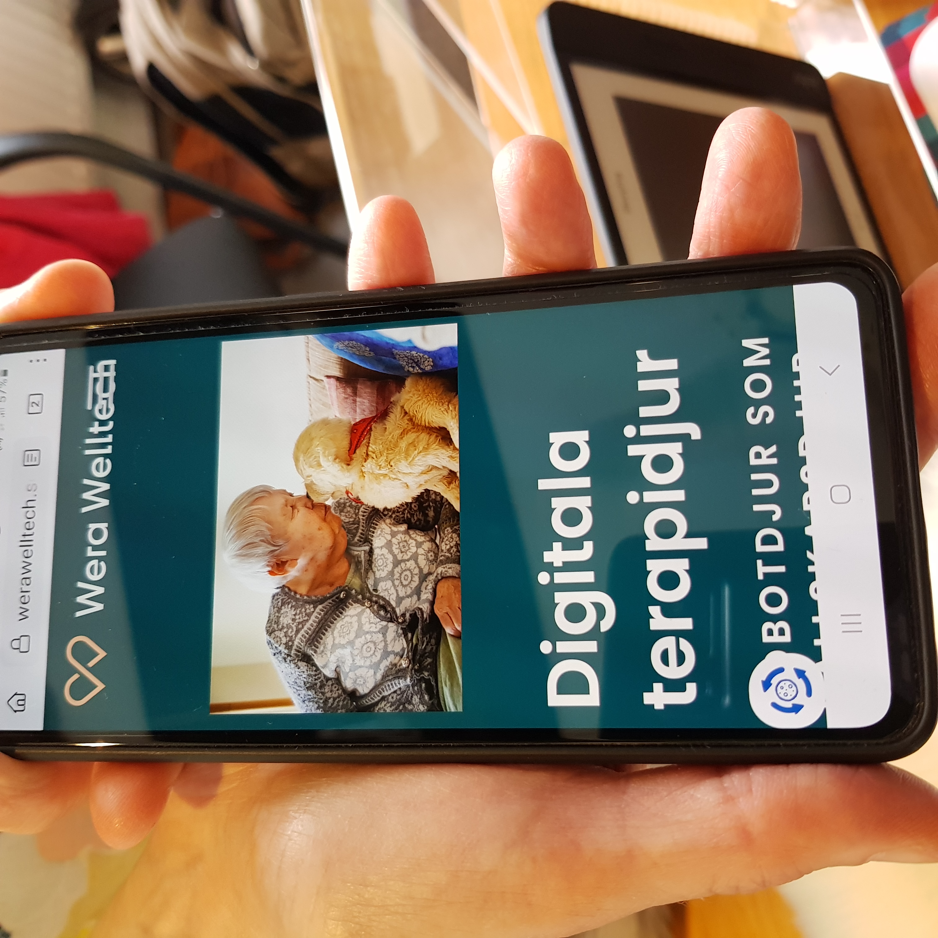 Biblioteket visar digitala terapidjur