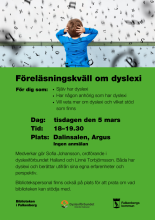 Föreläsningskväll om dyslexi 
