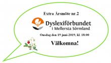 Välkommen! på Extra Årsmöte nr. 2